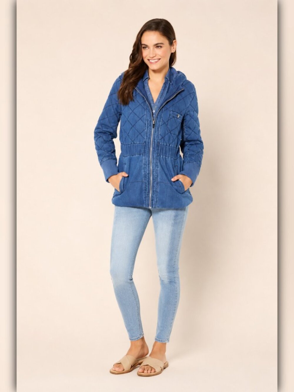 * A612 • Denim Puff Sleeve Jacket